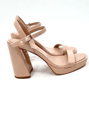 Mix No. 6 Patent Leather Platform Heel Sandals